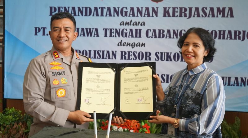 Polres Sukoharjo dan PT. BPD Jawa Tengah Cabang Sukoharjo Jalin MoU Terkait Penyaluran PNPP