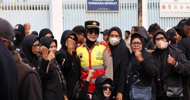 Polres Sukoharjo Siagakan Personel, Kapolres Pimpin Apel Pengamanan Aksi Damai Eks Pekerja PT Sritex