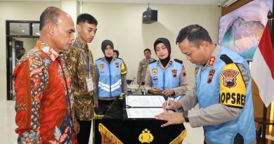 31 Calon Bintara Brimob Laksanakan Pengambilan Sumpah dan Penandatanganan Pakta Integritas di Polres Sukoharjo