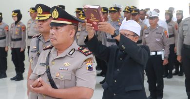 Kapolres Sukoharjo Pimpin Prosesi Sertijab Kapolsek Kota Sukoharjo