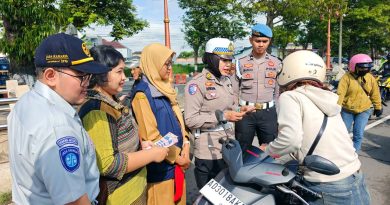 Polres Sukoharjo Laksanakan Dakgar dan Sosialisasi Tertib Lalu Lintas di Citywalk BPN