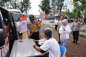 Polres Sukoharjo Sediakan Layanan Publik di Peringatan May Day 2026