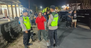 Polisi Bendosari Sisir Objek Vital dan Permukiman Warga Lewat Patroli KRYD Malam Hari