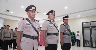 Kapolres Sukoharjo Pimpin Sertijab Kapolsek Kartasura dan Sukoharjo